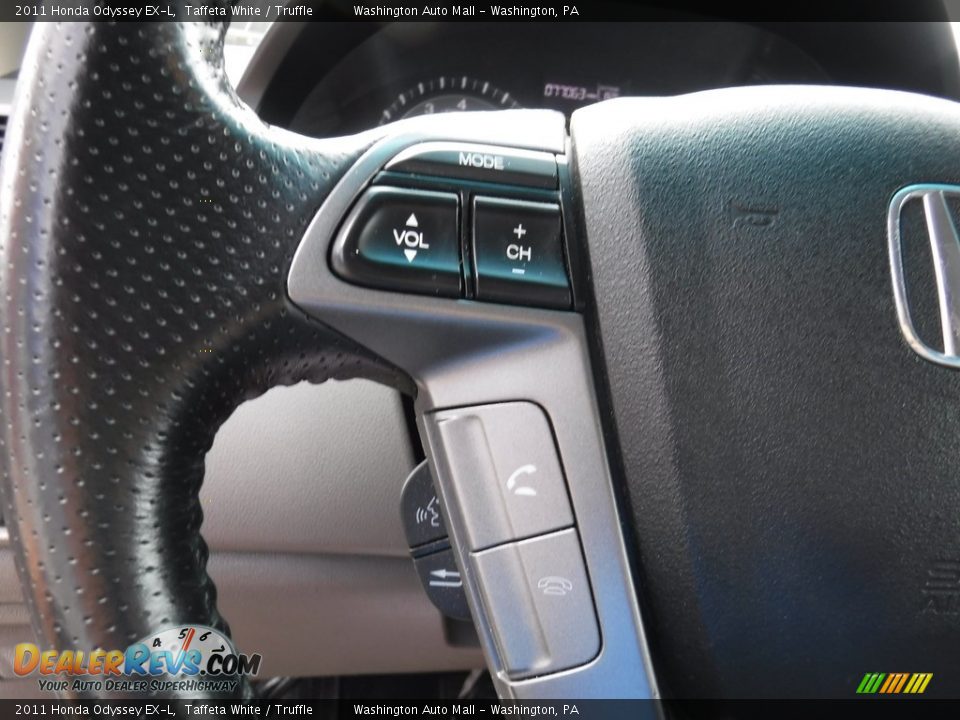 2011 Honda Odyssey EX-L Taffeta White / Truffle Photo #20