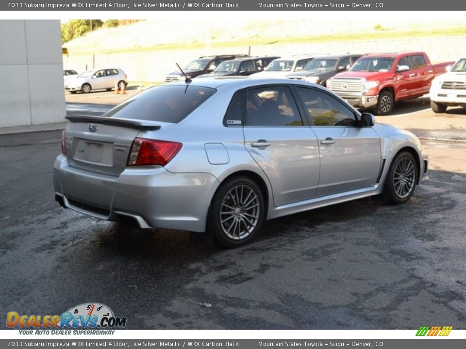 2013 Subaru Impreza WRX Limited 4 Door Ice Silver Metallic / WRX Carbon Black Photo #2
