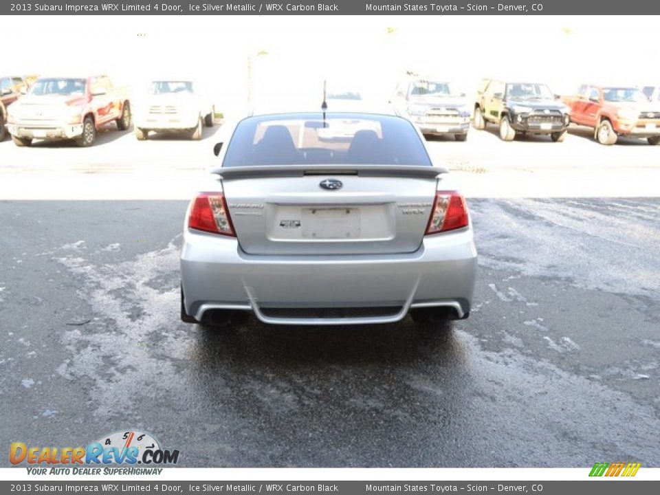 2013 Subaru Impreza WRX Limited 4 Door Ice Silver Metallic / WRX Carbon Black Photo #3
