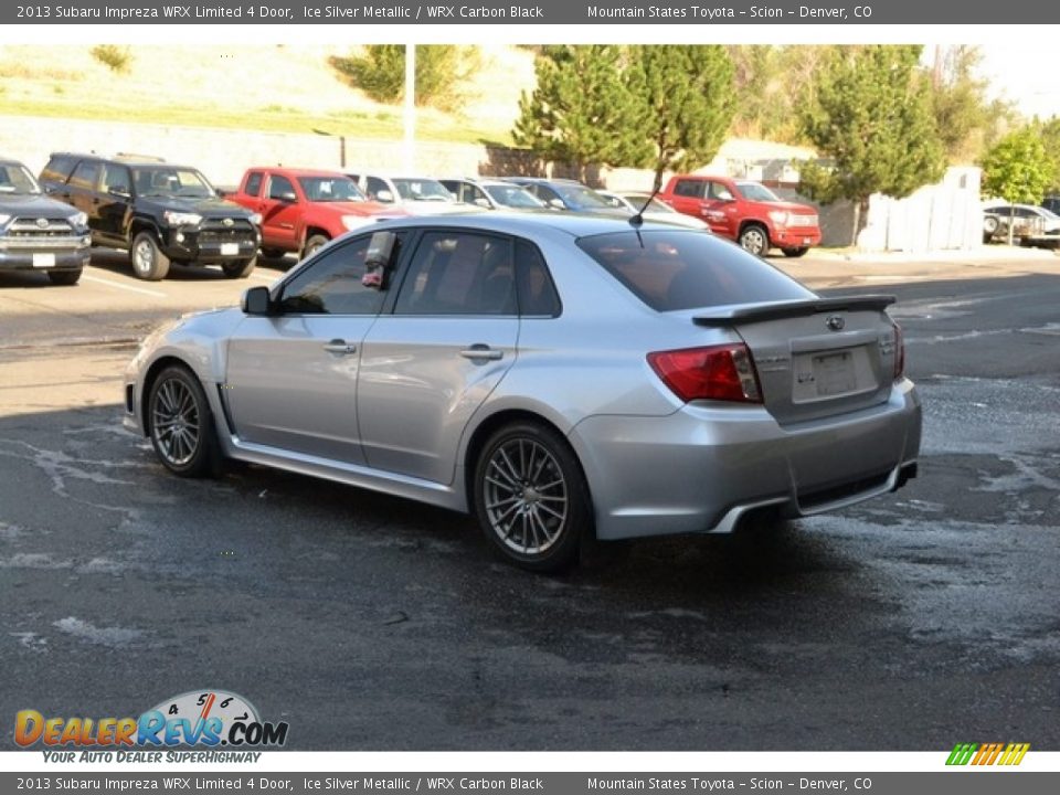 2013 Subaru Impreza WRX Limited 4 Door Ice Silver Metallic / WRX Carbon Black Photo #4