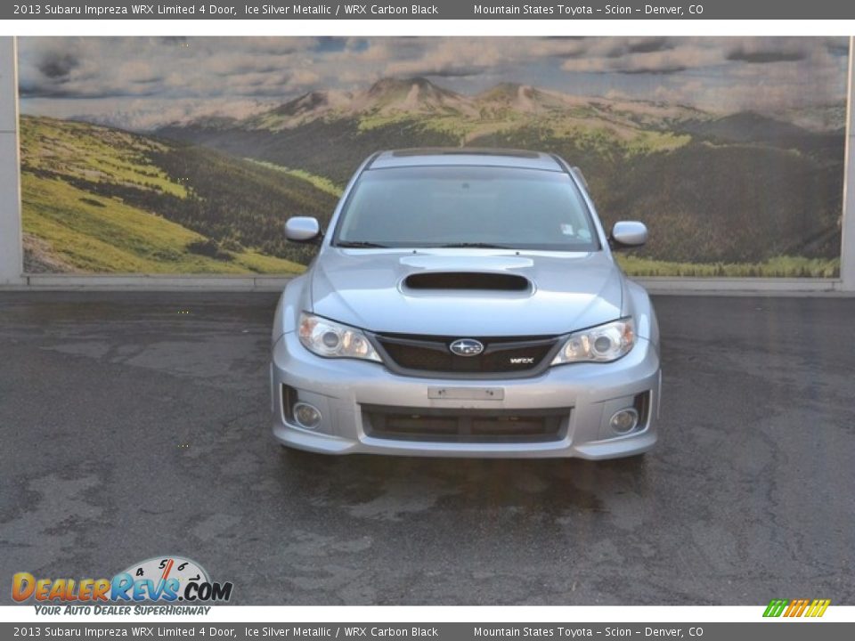 2013 Subaru Impreza WRX Limited 4 Door Ice Silver Metallic / WRX Carbon Black Photo #6