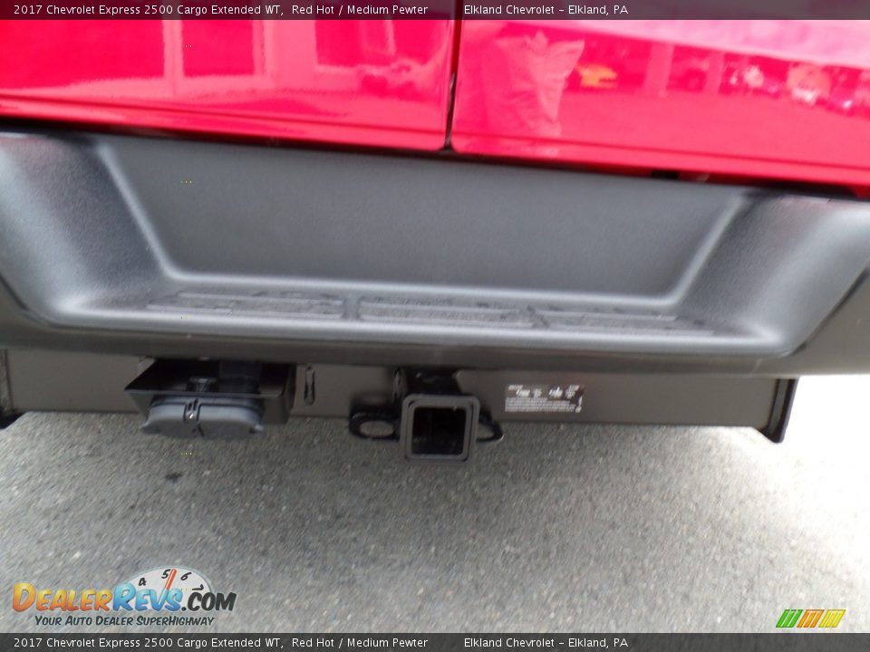 2017 Chevrolet Express 2500 Cargo Extended WT Red Hot / Medium Pewter Photo #10