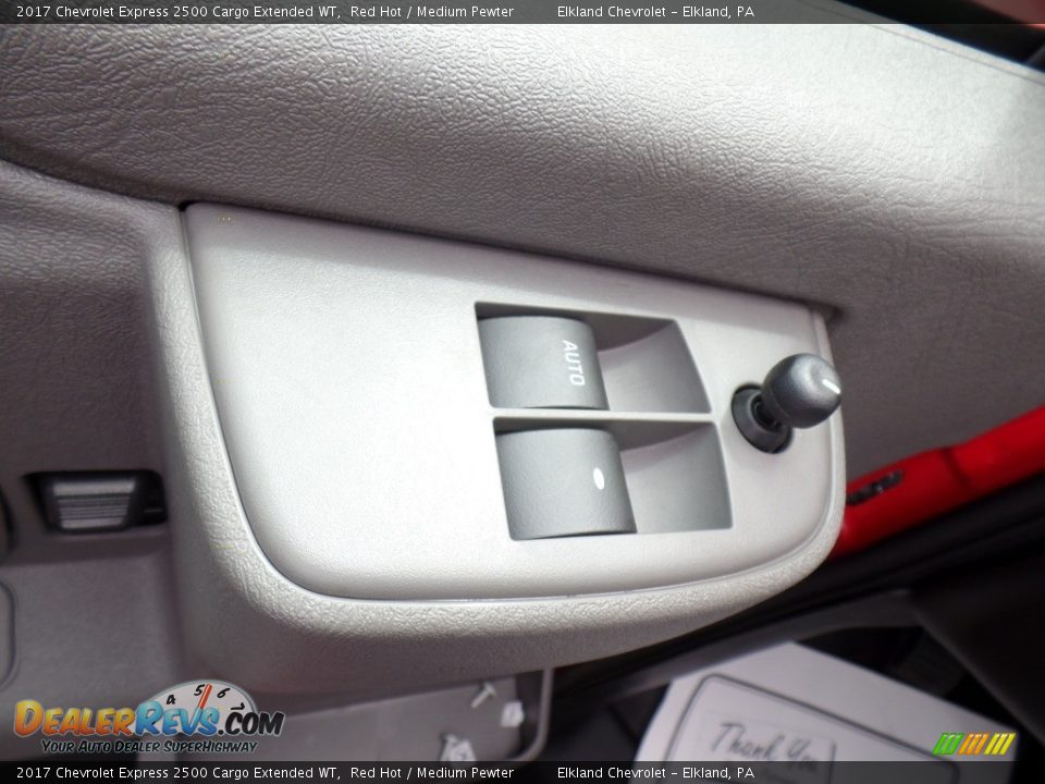 2017 Chevrolet Express 2500 Cargo Extended WT Red Hot / Medium Pewter Photo #14