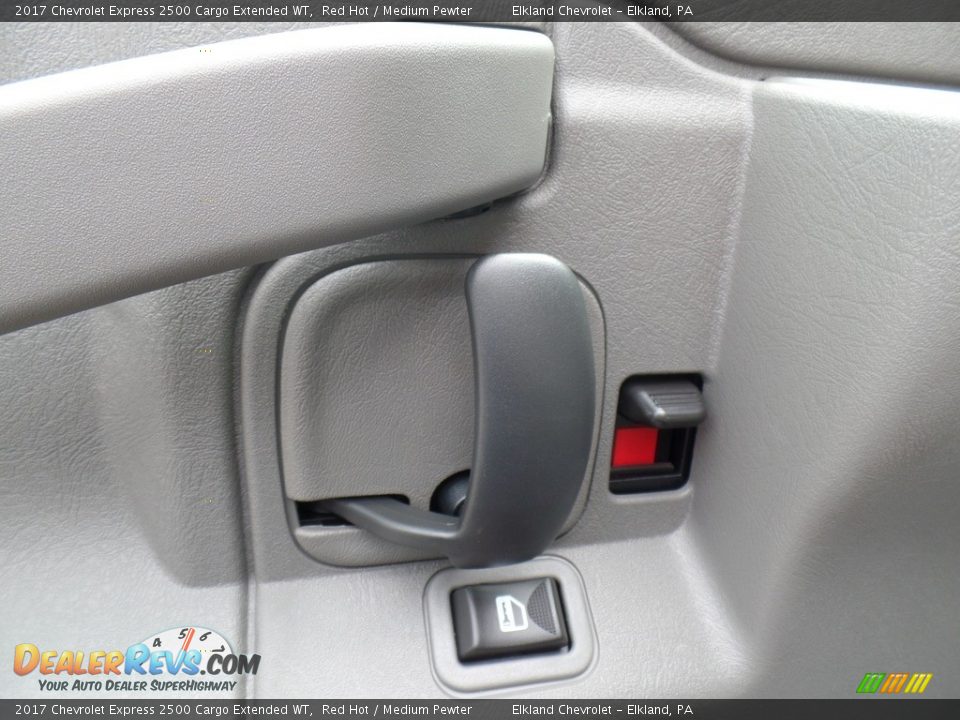 2017 Chevrolet Express 2500 Cargo Extended WT Red Hot / Medium Pewter Photo #15