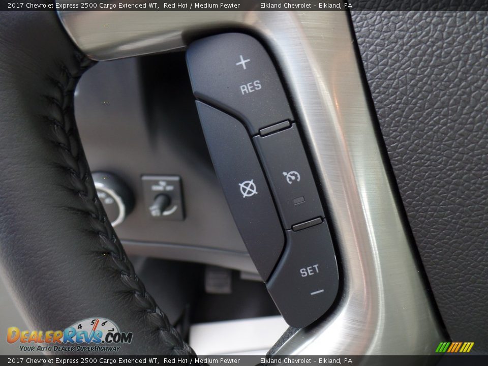 2017 Chevrolet Express 2500 Cargo Extended WT Red Hot / Medium Pewter Photo #21