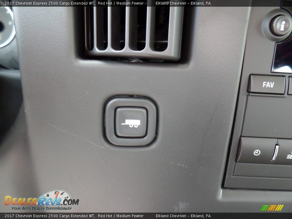 2017 Chevrolet Express 2500 Cargo Extended WT Red Hot / Medium Pewter Photo #26