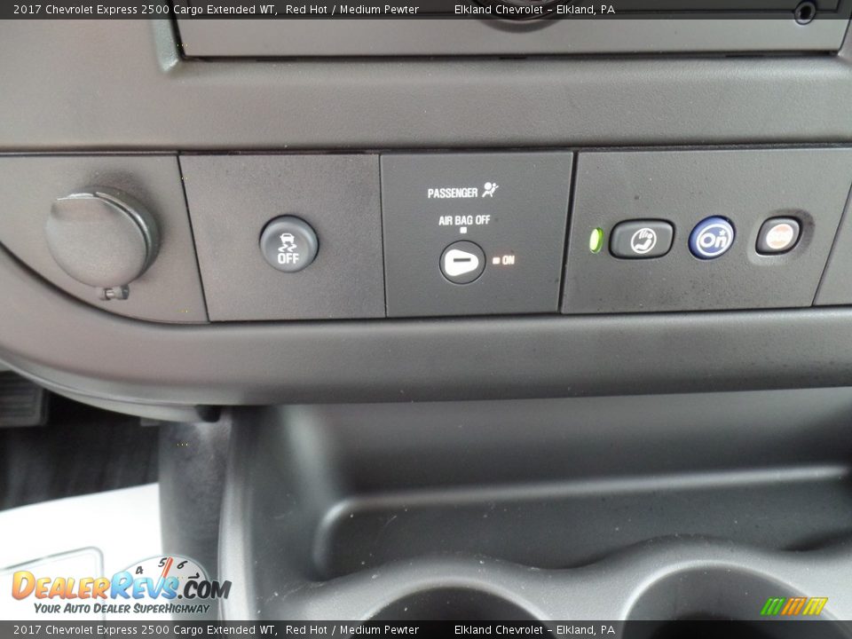 2017 Chevrolet Express 2500 Cargo Extended WT Red Hot / Medium Pewter Photo #27