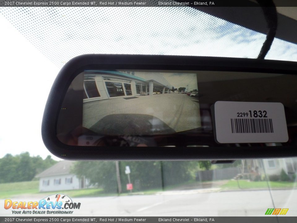 2017 Chevrolet Express 2500 Cargo Extended WT Red Hot / Medium Pewter Photo #33