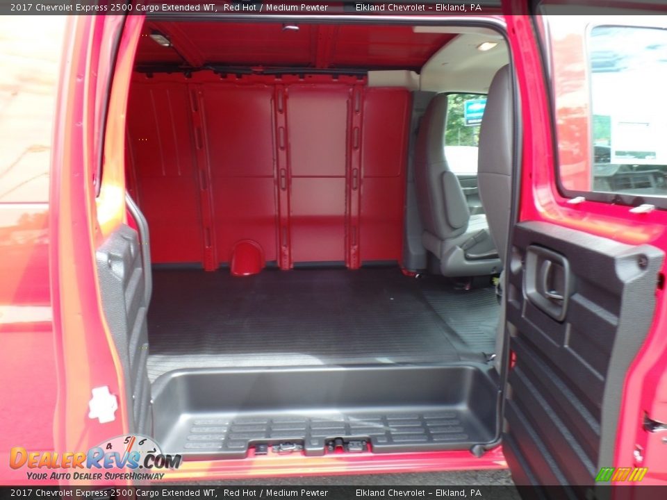 2017 Chevrolet Express 2500 Cargo Extended WT Red Hot / Medium Pewter Photo #36