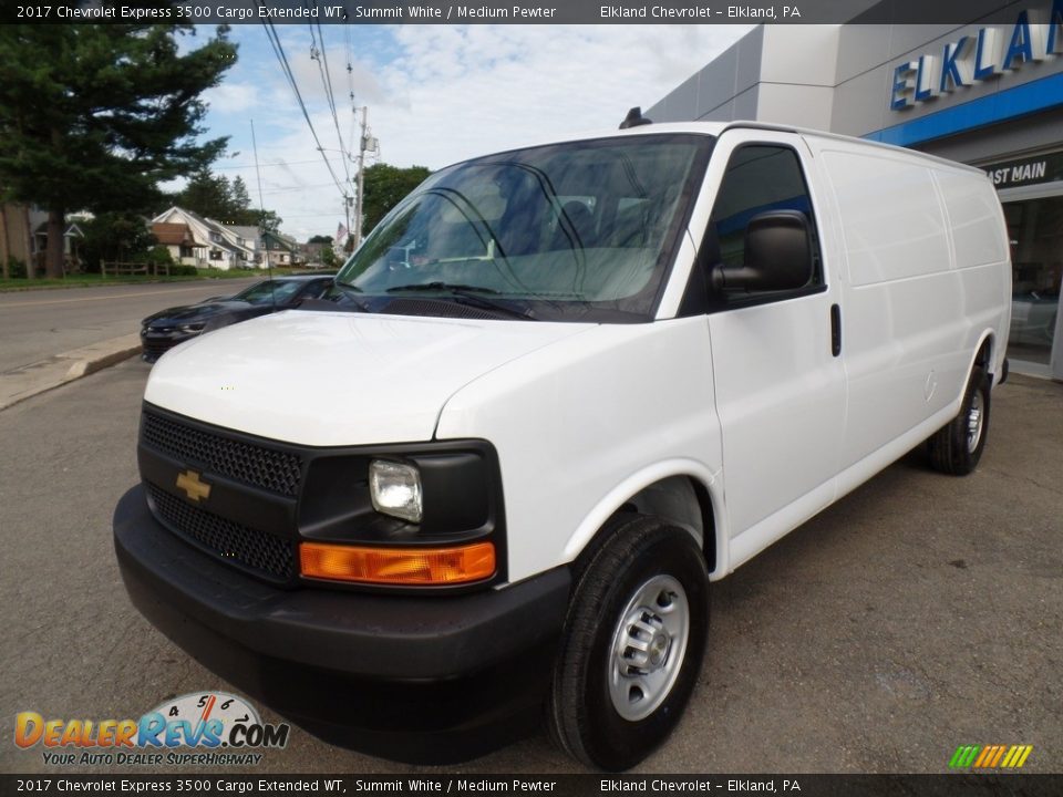 2017 Chevrolet Express 3500 Cargo Extended WT Summit White / Medium Pewter Photo #1