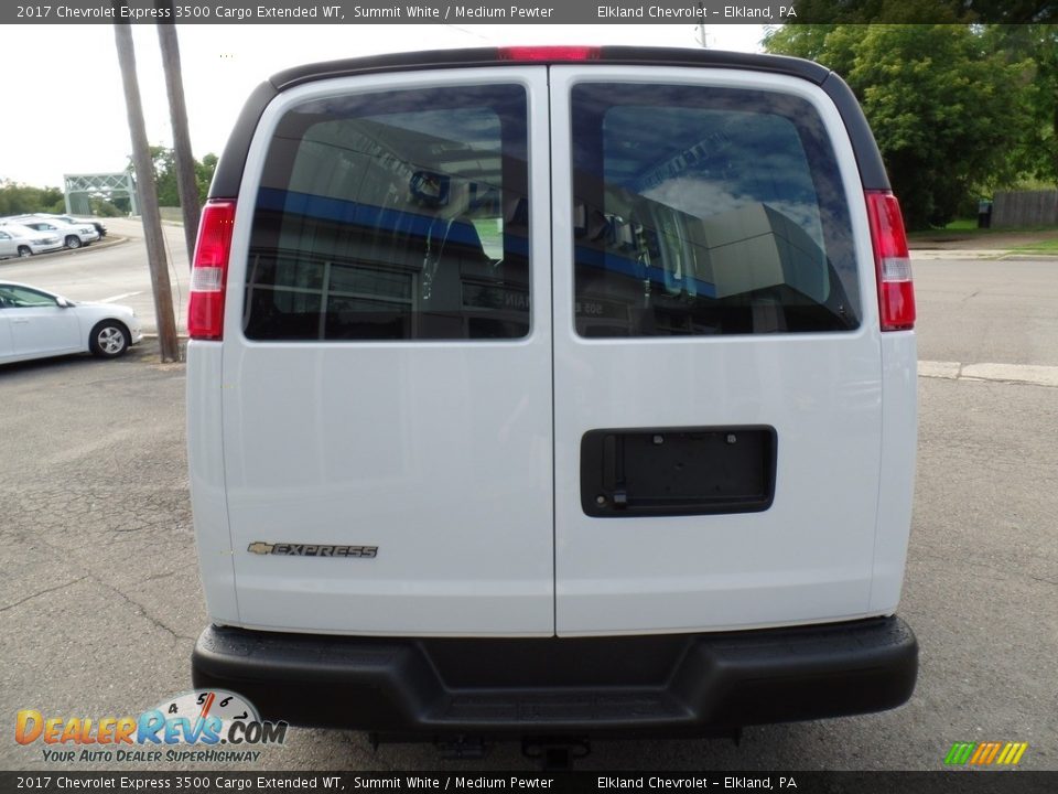 2017 Chevrolet Express 3500 Cargo Extended WT Summit White / Medium Pewter Photo #6
