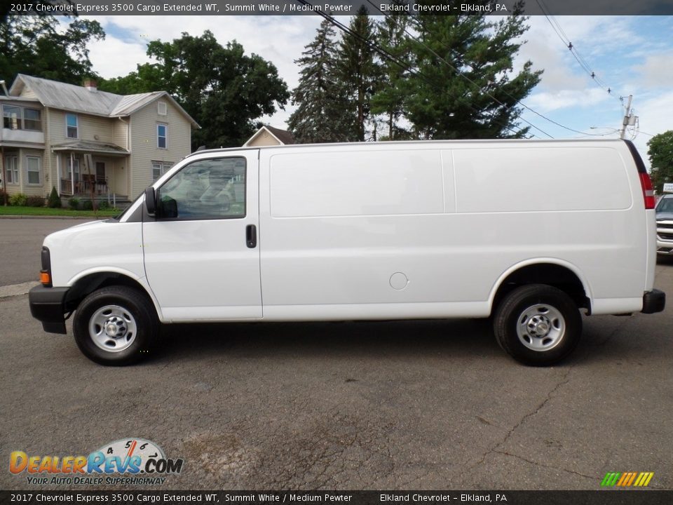 2017 Chevrolet Express 3500 Cargo Extended WT Summit White / Medium Pewter Photo #8