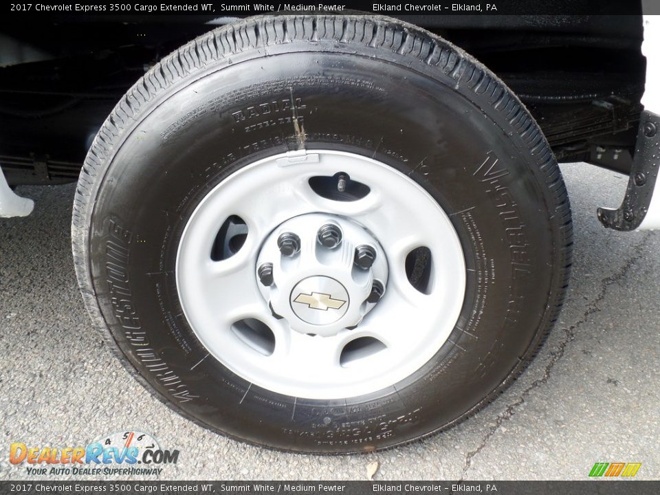2017 Chevrolet Express 3500 Cargo Extended WT Summit White / Medium Pewter Photo #9