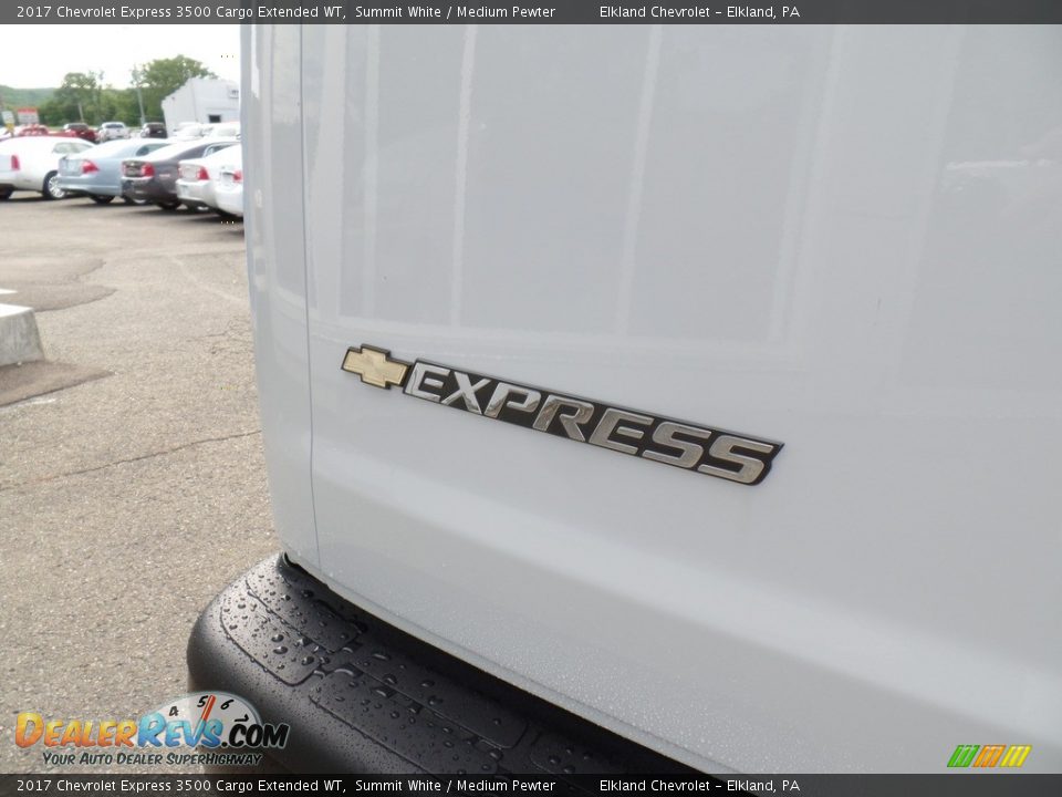 2017 Chevrolet Express 3500 Cargo Extended WT Summit White / Medium Pewter Photo #10