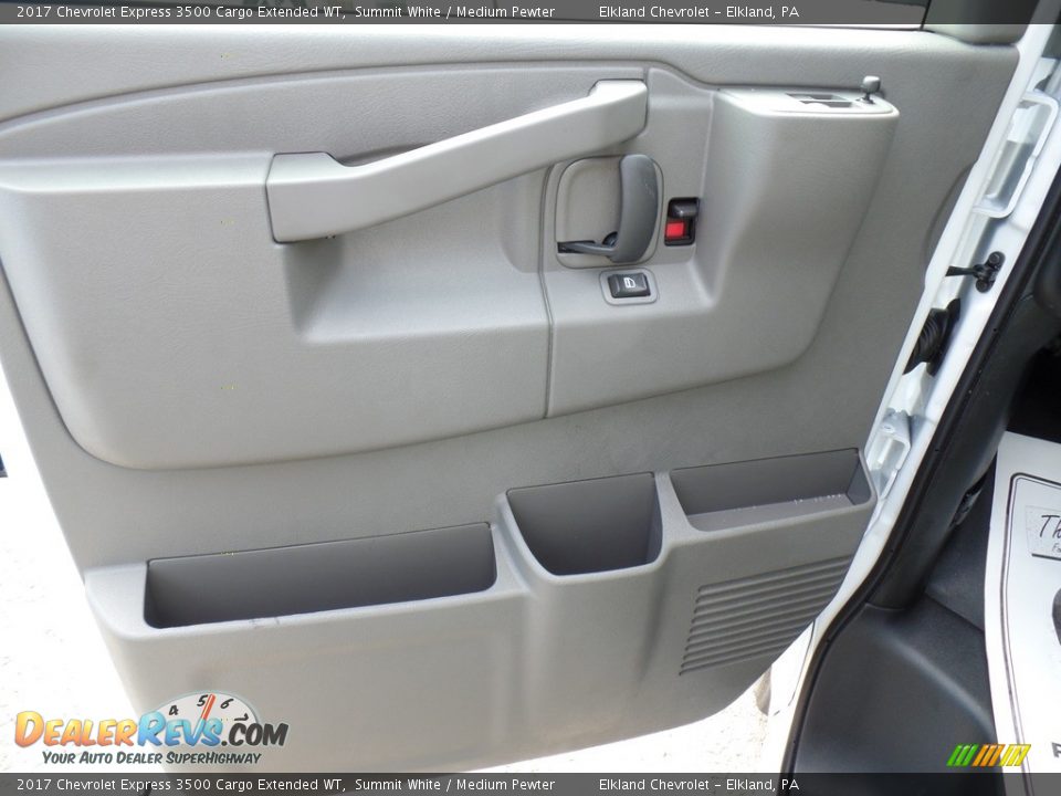 2017 Chevrolet Express 3500 Cargo Extended WT Summit White / Medium Pewter Photo #13