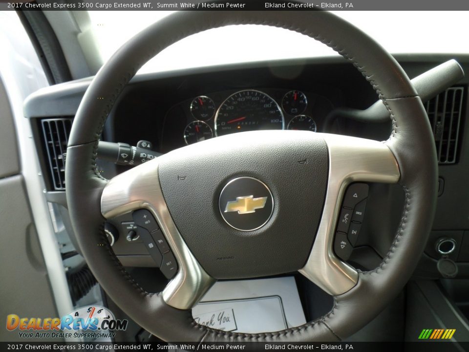 2017 Chevrolet Express 3500 Cargo Extended WT Summit White / Medium Pewter Photo #18