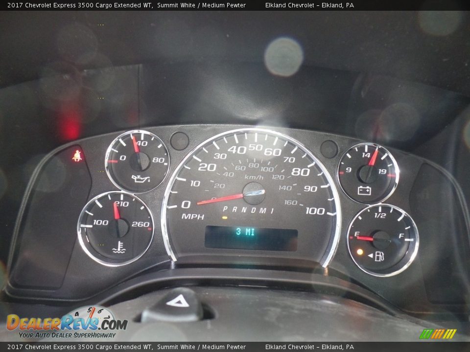 2017 Chevrolet Express 3500 Cargo Extended WT Gauges Photo #22
