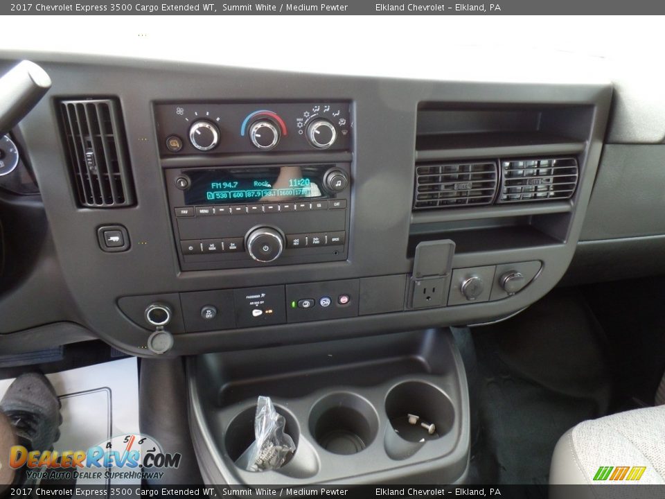 Dashboard of 2017 Chevrolet Express 3500 Cargo Extended WT Photo #23