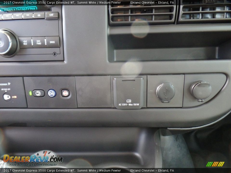 2017 Chevrolet Express 3500 Cargo Extended WT Summit White / Medium Pewter Photo #27