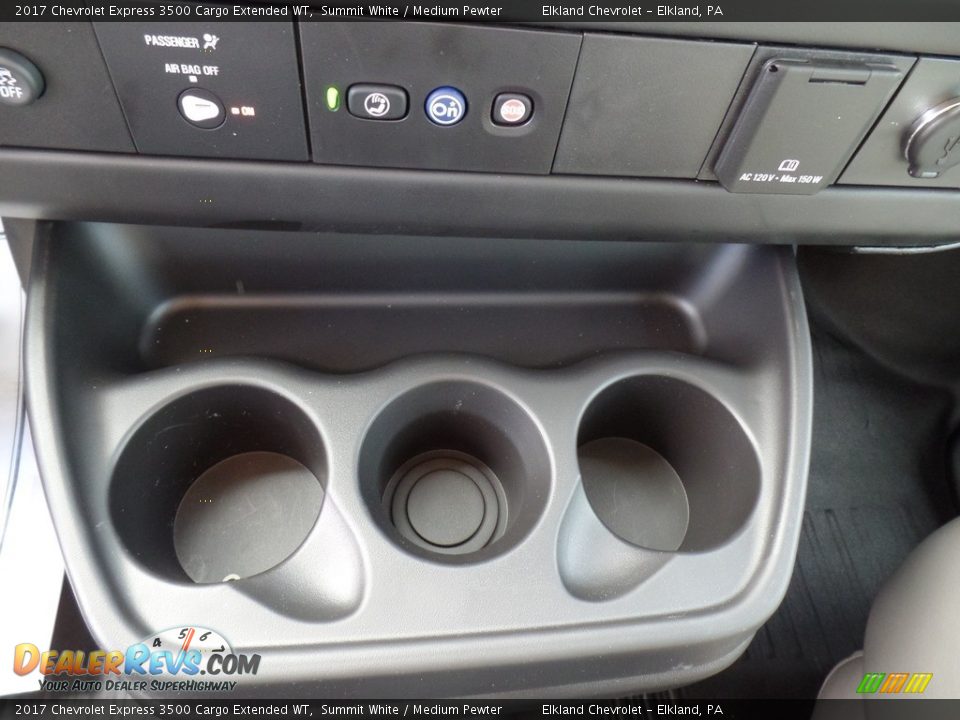 2017 Chevrolet Express 3500 Cargo Extended WT Summit White / Medium Pewter Photo #29