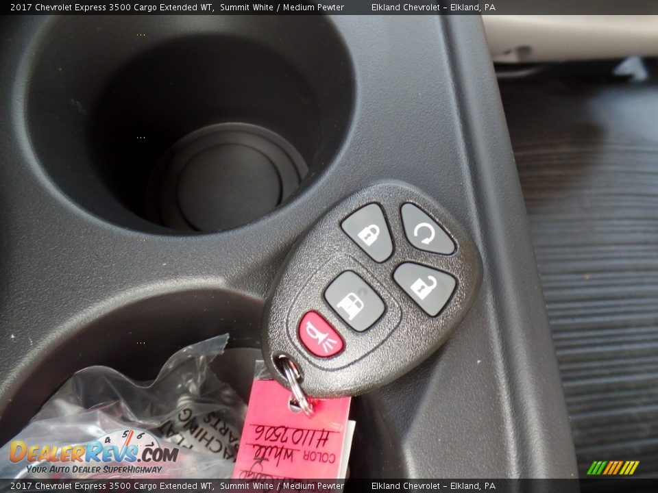 2017 Chevrolet Express 3500 Cargo Extended WT Summit White / Medium Pewter Photo #30