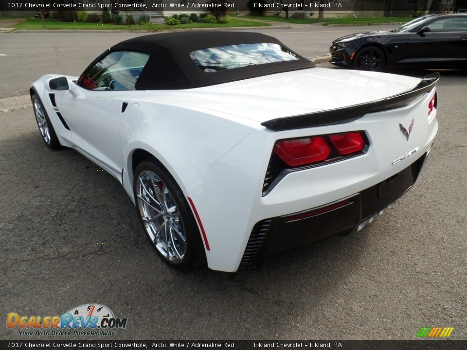 2017 Chevrolet Corvette Grand Sport Convertible Arctic White / Adrenaline Red Photo #10