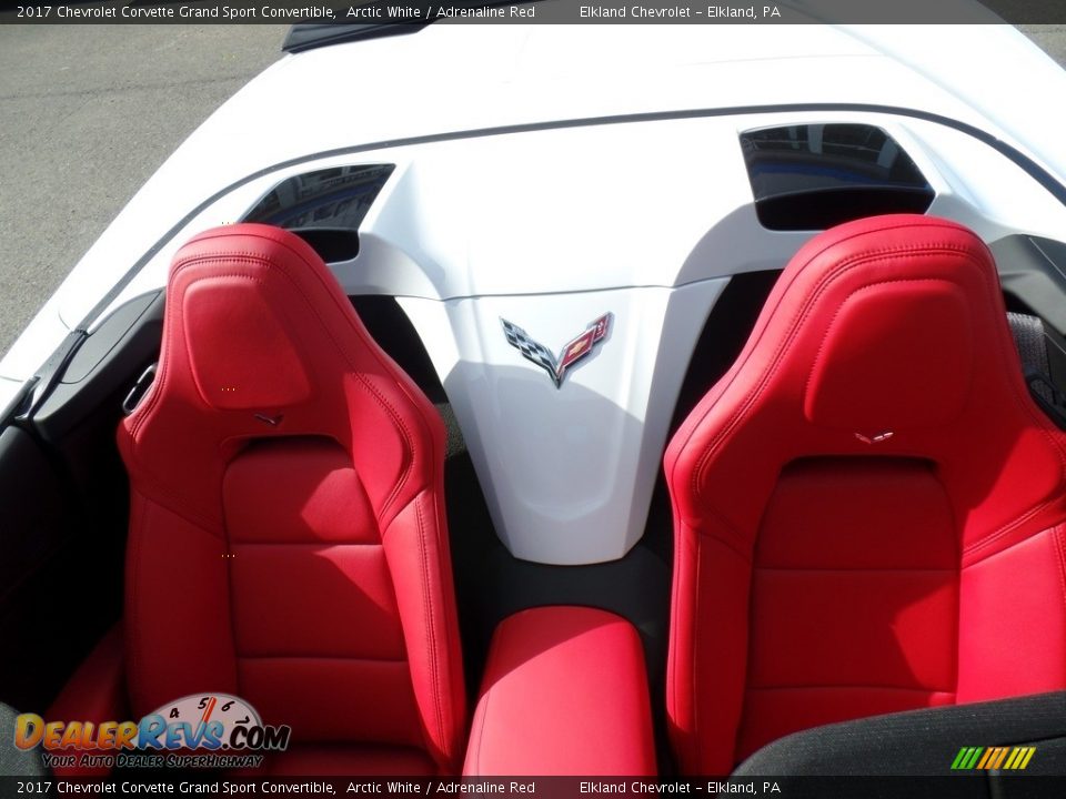 2017 Chevrolet Corvette Grand Sport Convertible Arctic White / Adrenaline Red Photo #16