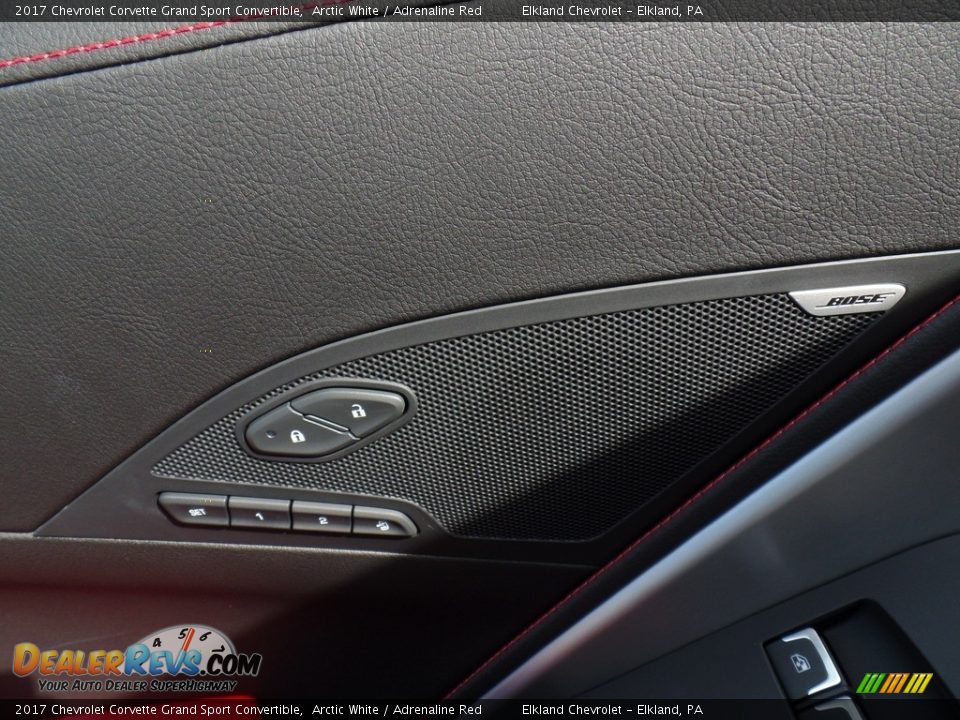 2017 Chevrolet Corvette Grand Sport Convertible Arctic White / Adrenaline Red Photo #19
