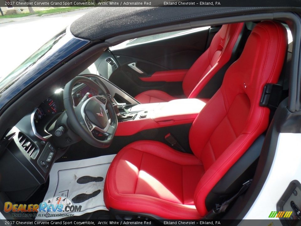 2017 Chevrolet Corvette Grand Sport Convertible Arctic White / Adrenaline Red Photo #20