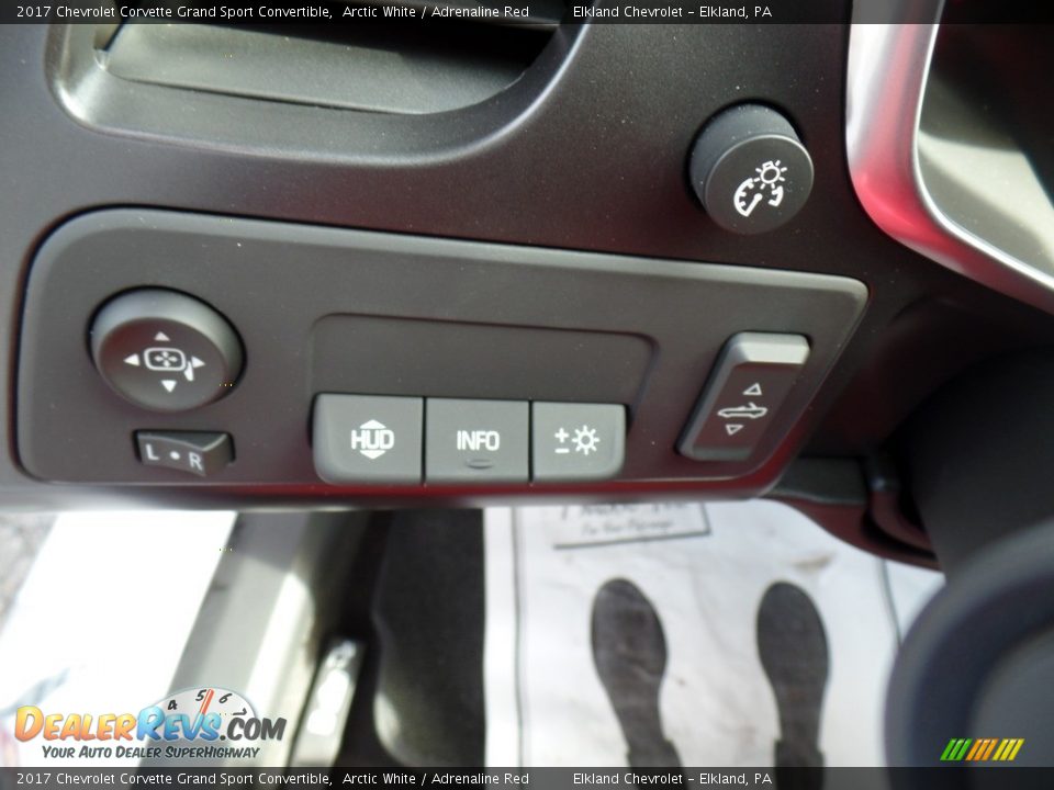 2017 Chevrolet Corvette Grand Sport Convertible Arctic White / Adrenaline Red Photo #26