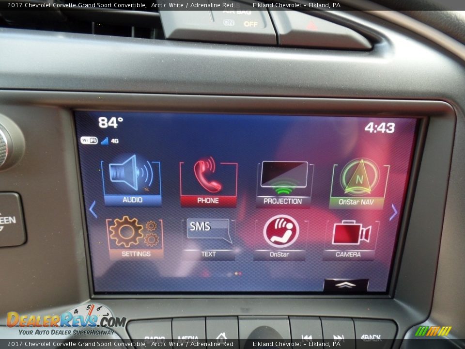 2017 Chevrolet Corvette Grand Sport Convertible Arctic White / Adrenaline Red Photo #30