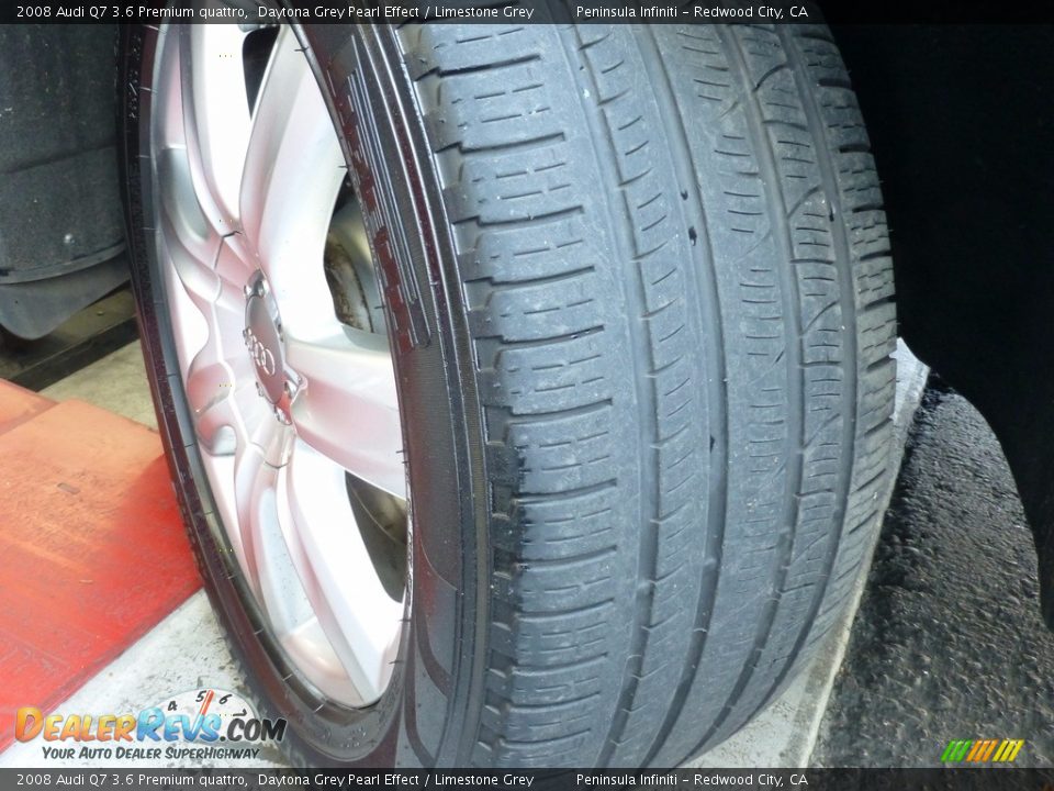 2008 Audi Q7 3.6 Premium quattro Daytona Grey Pearl Effect / Limestone Grey Photo #11