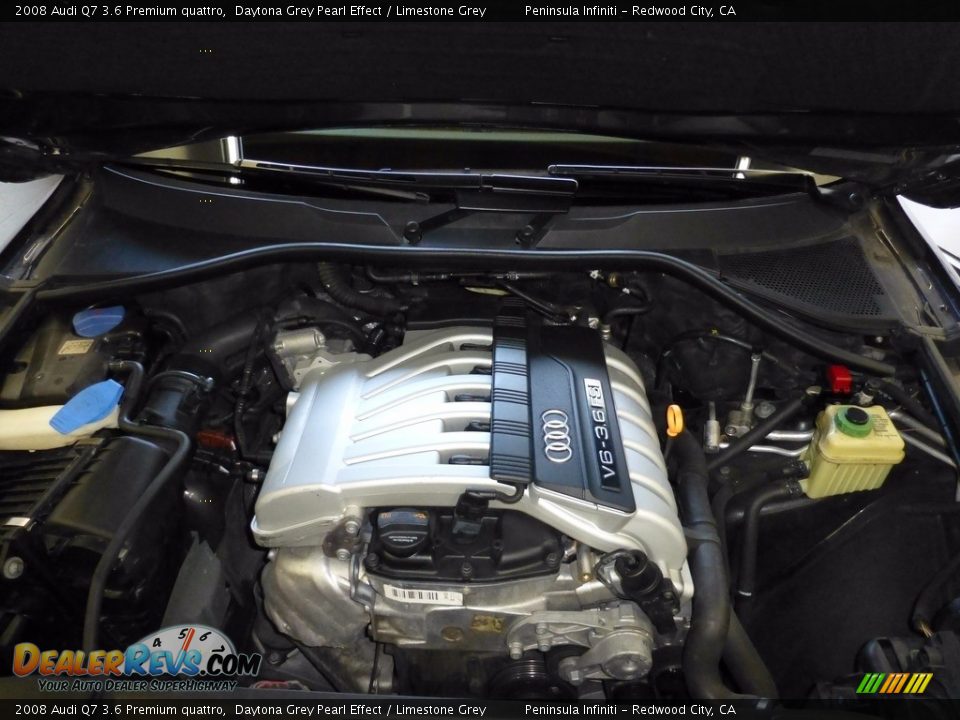 2008 Audi Q7 3.6 Premium quattro Daytona Grey Pearl Effect / Limestone Grey Photo #15