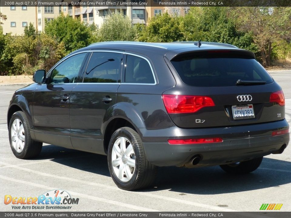 2008 Audi Q7 3.6 Premium quattro Daytona Grey Pearl Effect / Limestone Grey Photo #20