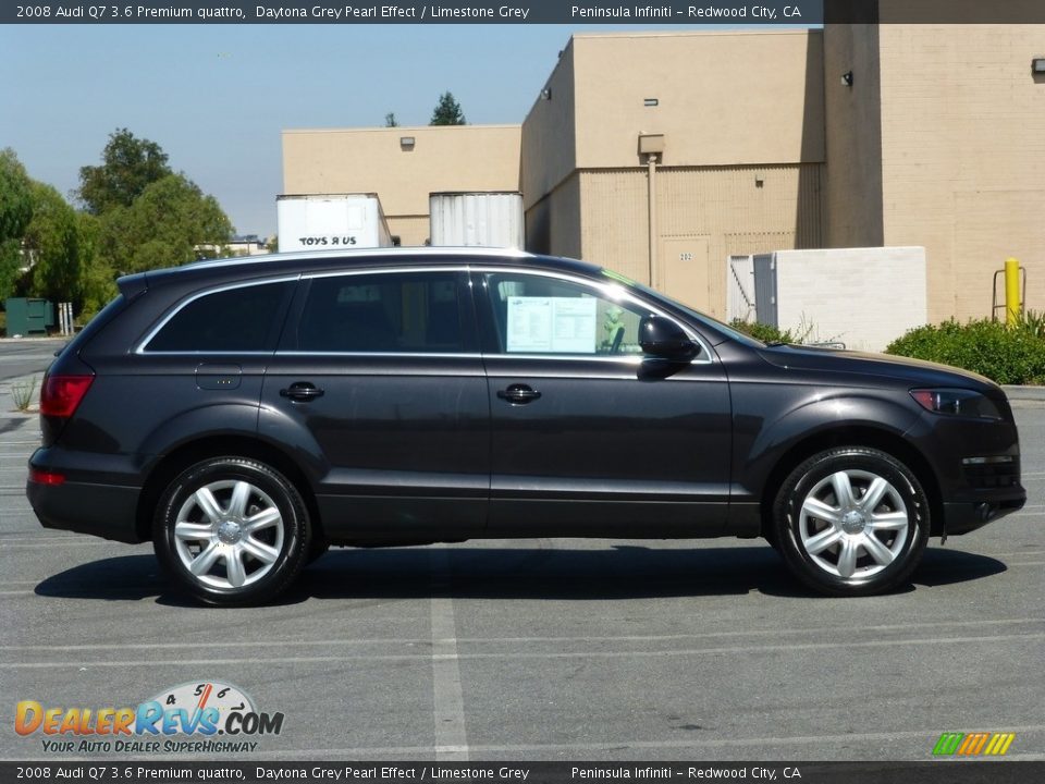 2008 Audi Q7 3.6 Premium quattro Daytona Grey Pearl Effect / Limestone Grey Photo #21