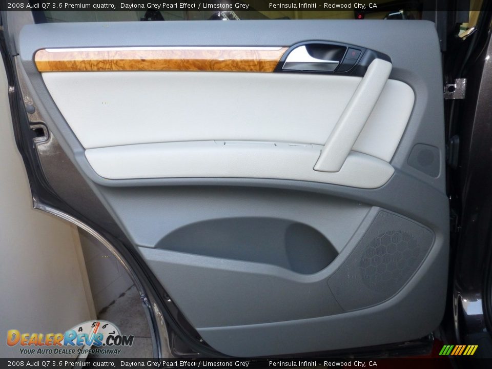 2008 Audi Q7 3.6 Premium quattro Daytona Grey Pearl Effect / Limestone Grey Photo #23