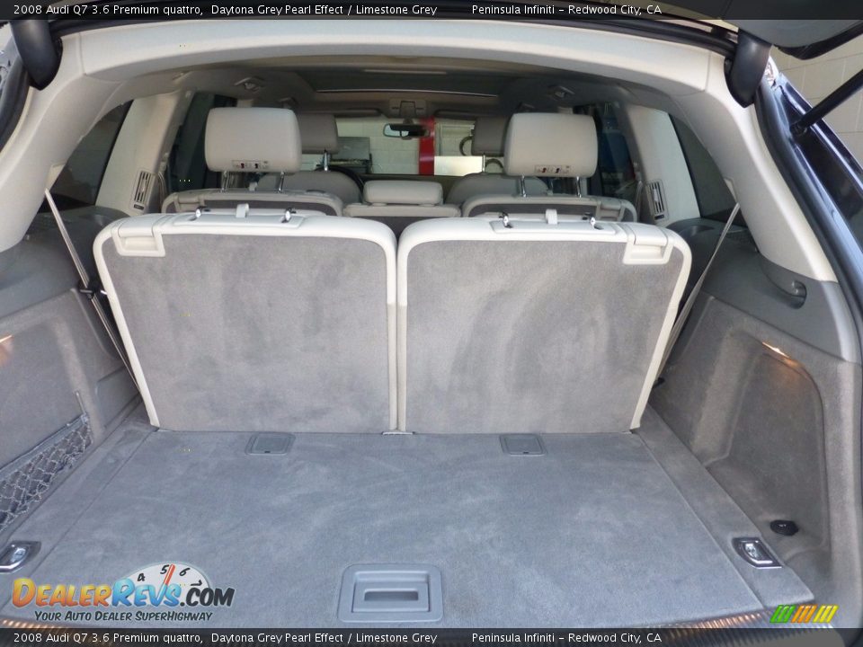2008 Audi Q7 3.6 Premium quattro Daytona Grey Pearl Effect / Limestone Grey Photo #25
