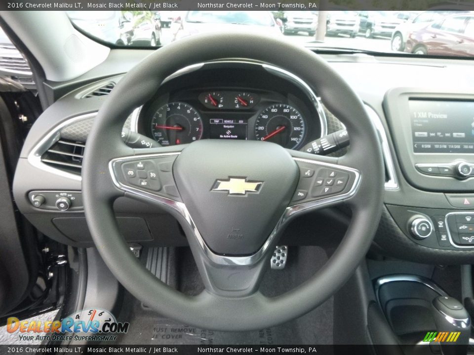 2016 Chevrolet Malibu LT Mosaic Black Metallic / Jet Black Photo #16