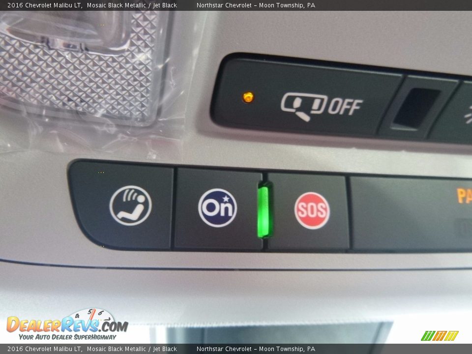 2016 Chevrolet Malibu LT Mosaic Black Metallic / Jet Black Photo #19