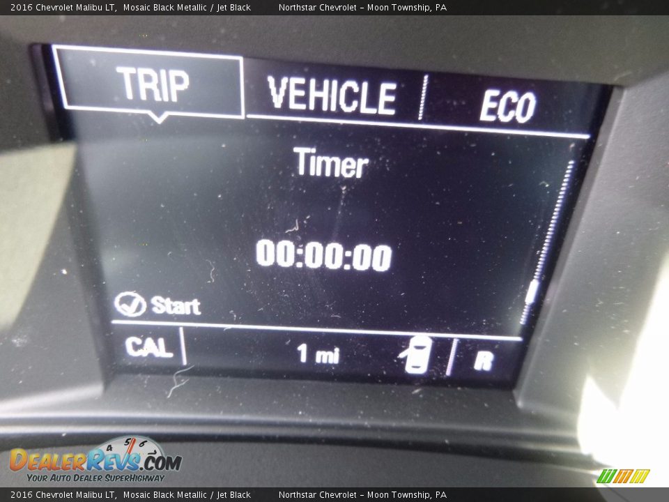 2016 Chevrolet Malibu LT Mosaic Black Metallic / Jet Black Photo #20