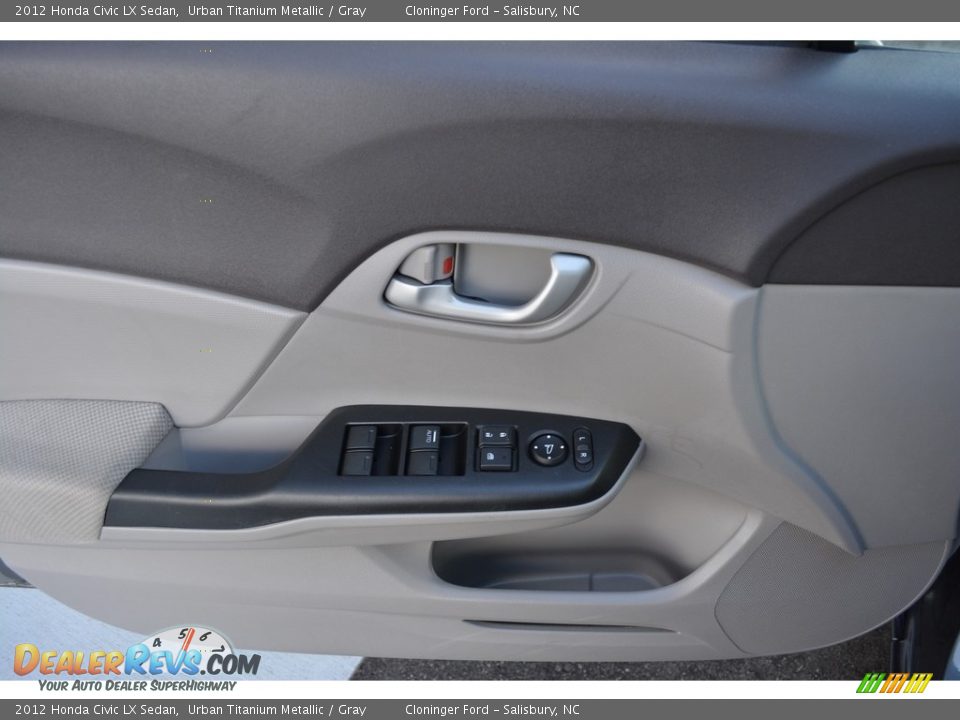 2012 Honda Civic LX Sedan Urban Titanium Metallic / Gray Photo #8