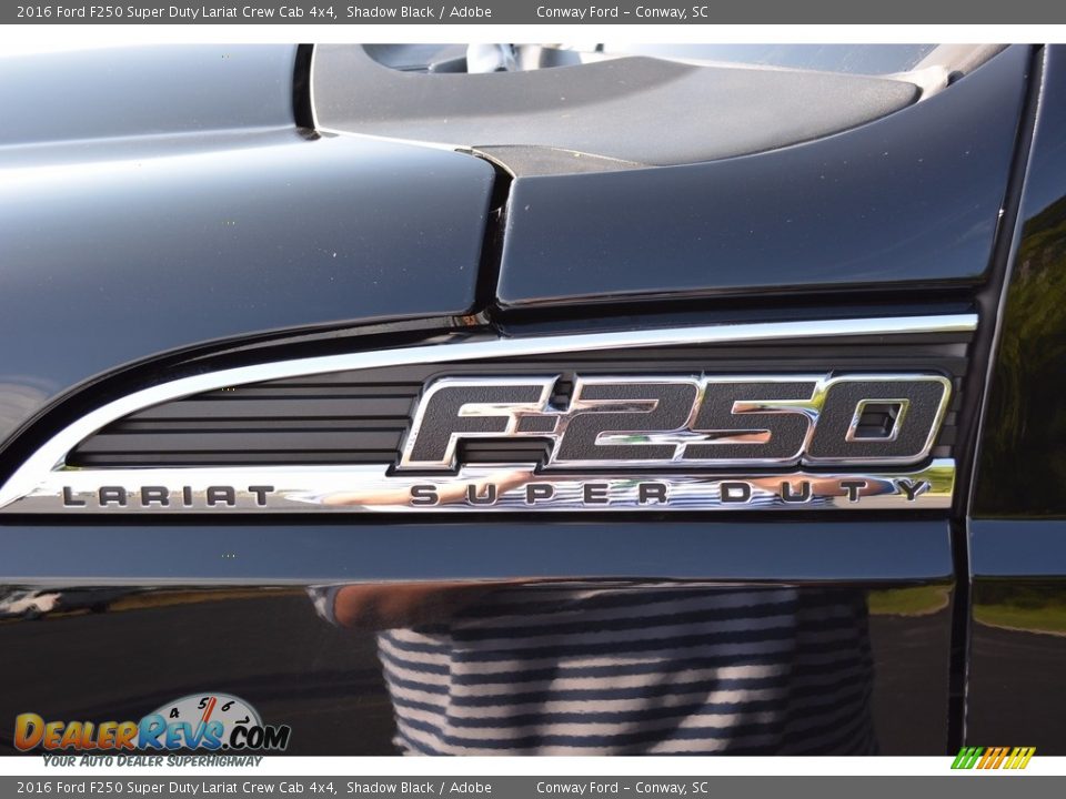 2016 Ford F250 Super Duty Lariat Crew Cab 4x4 Shadow Black / Adobe Photo #10