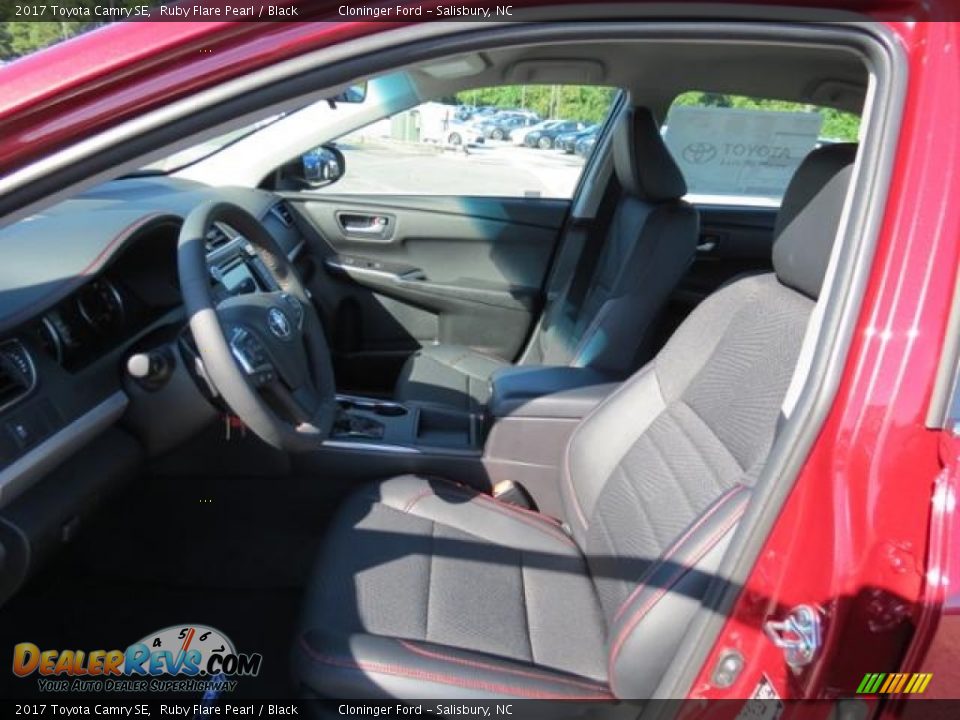 2017 Toyota Camry SE Ruby Flare Pearl / Black Photo #8