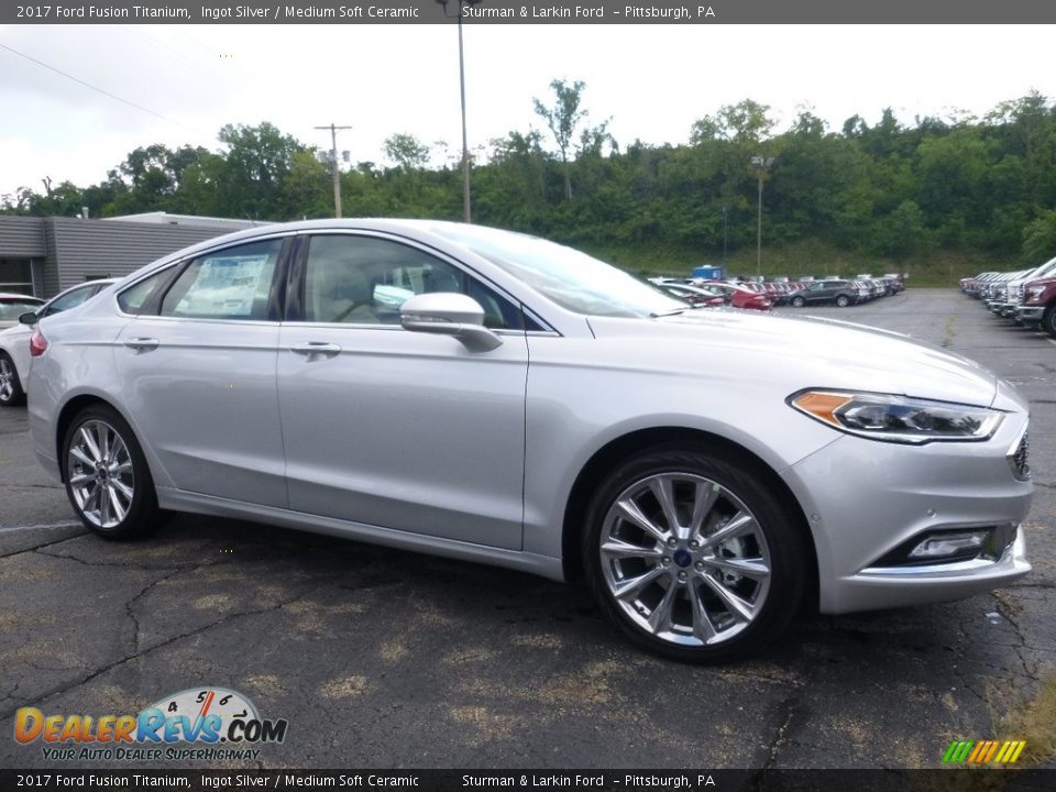 2017 Ford Fusion Titanium Ingot Silver / Medium Soft Ceramic Photo #1