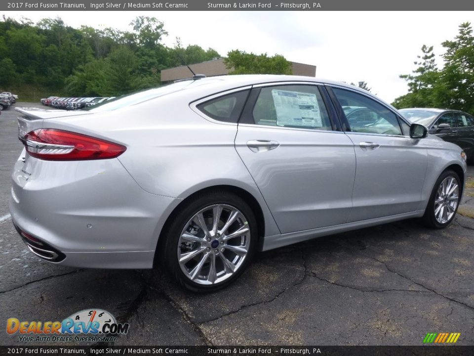 2017 Ford Fusion Titanium Ingot Silver / Medium Soft Ceramic Photo #2