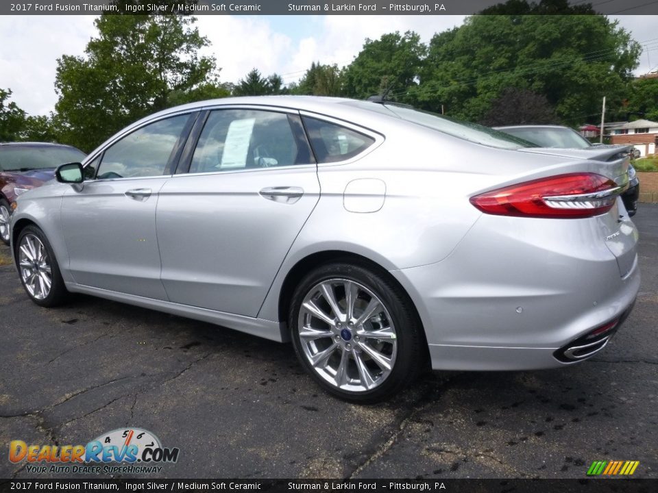 2017 Ford Fusion Titanium Ingot Silver / Medium Soft Ceramic Photo #4