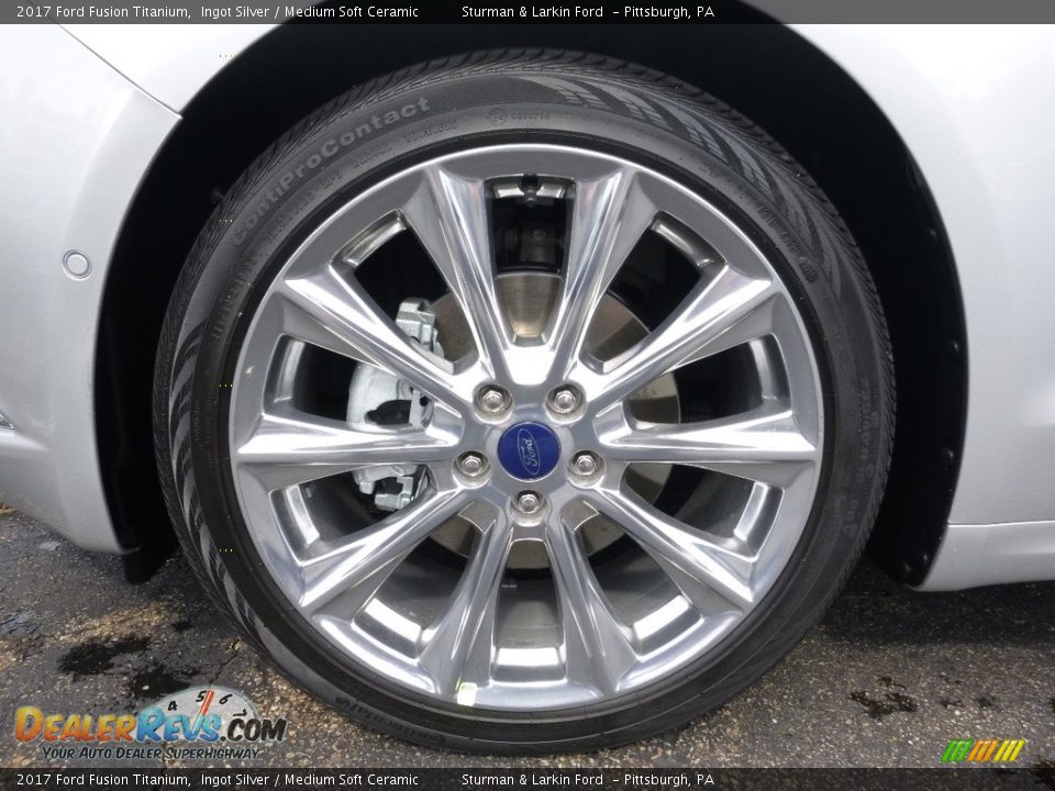 2017 Ford Fusion Titanium Ingot Silver / Medium Soft Ceramic Photo #6