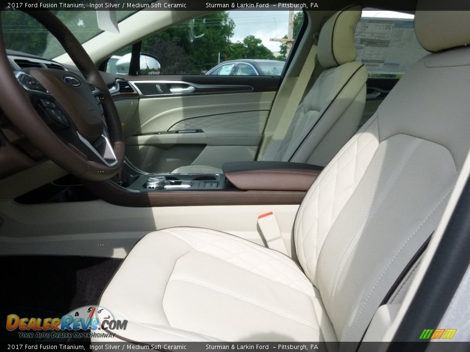 2017 Ford Fusion Titanium Ingot Silver / Medium Soft Ceramic Photo #7