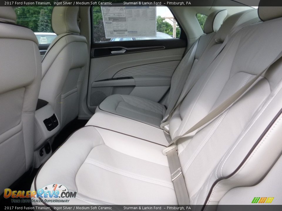 2017 Ford Fusion Titanium Ingot Silver / Medium Soft Ceramic Photo #8