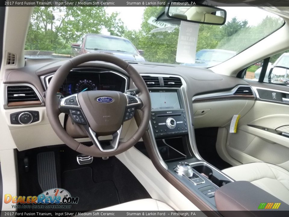 2017 Ford Fusion Titanium Ingot Silver / Medium Soft Ceramic Photo #9